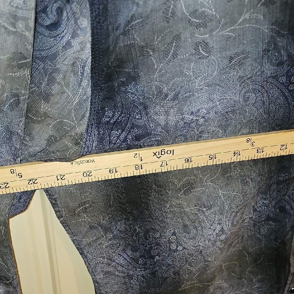 Johnston & Murphy Blue and Gray Patterned Shirt SLIM L - Picture 8 of 8